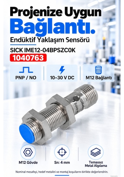 Sıck Ime12-04bpszc0k Endüktif Yaklaşım Sensörü 1040763