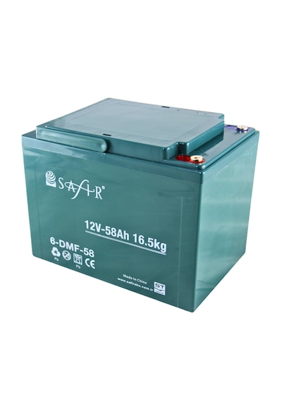 Safir Jel Akü 12 V - 58+ Ah 16.5kg 60 - 80 Ah Uyumlu