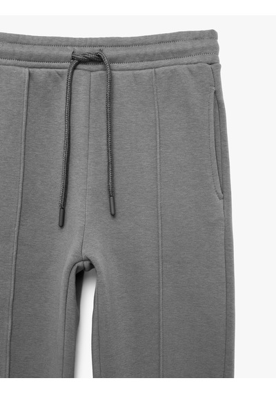 Koton Şardonlu Cepli Jogger Okul Eşofman Altı Antrasit 7wkb40015tk