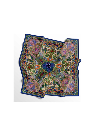 İpekal Soft Pamuk Eşarp - 05405 - 90 X 90 / Saks-yeşil -05 Saks-yeşil -05