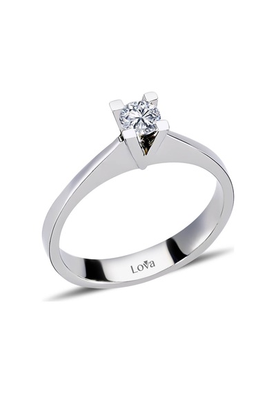Lova F Renk 0,24 Karat Pırlanta Tektaş Yüzük - 1050114