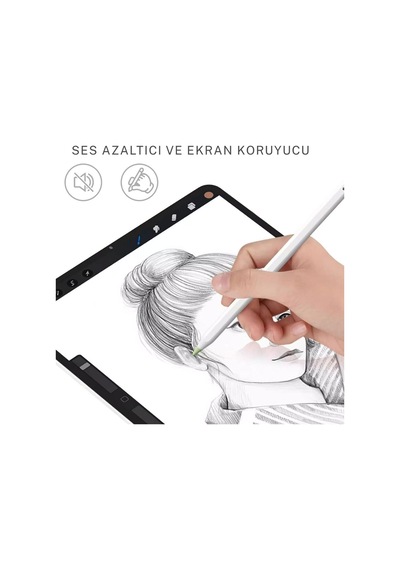 Stylus Kalem Koruma Uçu 12 Li Renkli Set Hassas, Dayanıklı 5 Desibel Tablet Kalem Koruma Ucu