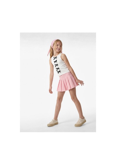 Koton Kız Çocuk Pamuklu Kalın Pileli Basic Mini Etek Pembe