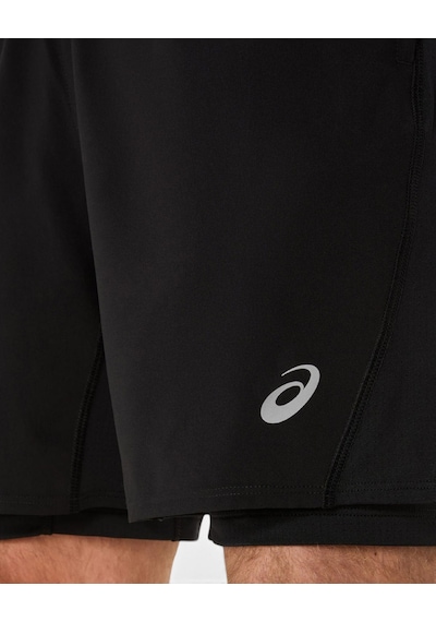 Asics Asıcs Sılver 2-n-1 7ın Short Erkek Siyah Şort 2011d234-001