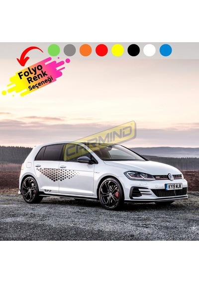 Vw Golf Tcr Petek Yan Kapı Sticker Set