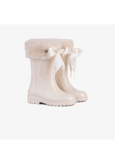 Igor Campera Charol Soft Çocuk Krem Bot Düz W10239 Krem