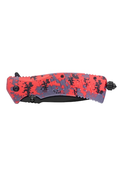 Vip-tec Vt875196 Çok Amaçlı Katlanabilir Çelik Bıçak/kamp Bıçağı Kırmızı - Siyah
