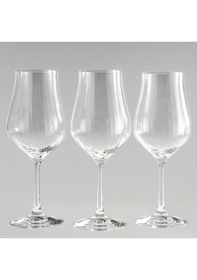 Jumbo Bohemia Kristal Tulipa Jumbo Optikli 6'Lı Kadeh Bardak Takımı 450