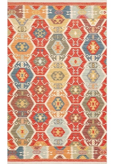 Hoom Rugs Vgt 06 Red Yıkanabilir Çift Taraflı Otantik Halı