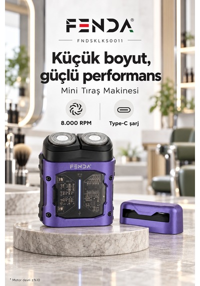 Fenda Mini Tıraş Makinesi Mor
