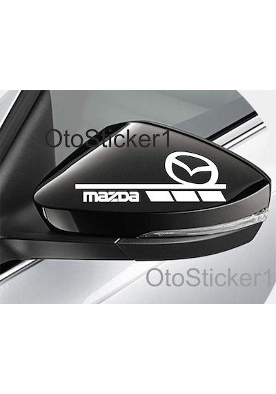 Oto Sticker Mazda Ayna 2 Adet Sağ Sol Sticker Araba Etiketi Oto Sticker Mazda Ayna 2 Adet Sağ Sol Sticker Araba Etiketi