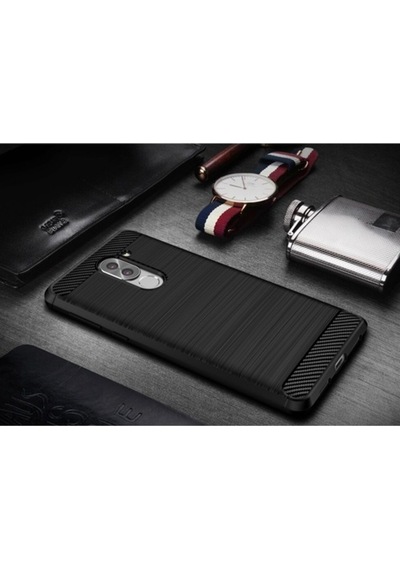 Huawei Gr5 2017 Brushed Carbon Fiber Silikon Tpu Kilif + Tempered 191758950 - Seçenek / Cam Koruma-Cam Istemiyorum