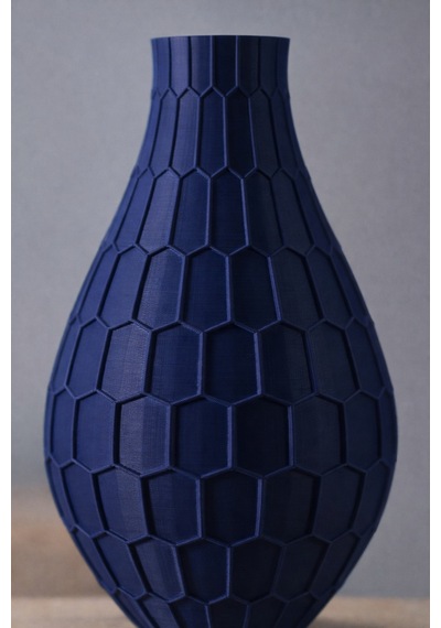 Modern Dekoratif Vazo 20 Cm Lacivert Lacivert