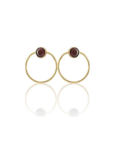 Kadir Jewellery 22 Ayar Altın Kaplama Kadın Halka Küpe -el İşçiliği Ve Hipoalerjenik Küpe Kehribar 23701744
