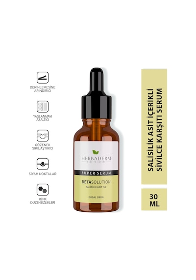 Superserum Betasolution Karma Ve Yağlı Cilt Doğal Yüz Serumu