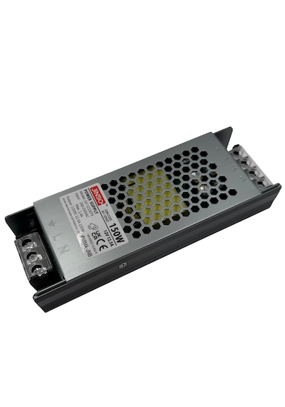 Jinbo 150w 12v 12.5a Ip20 Slim Metal Kasa Iç Mekan Şerit Led Trafo Jlv-12150tk