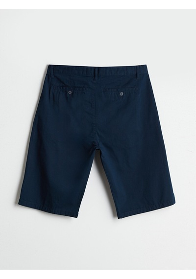 Lcwaıkıkı Classic Lacivert Rahat Kalıp Gabardin Erkek Bermuda Şort