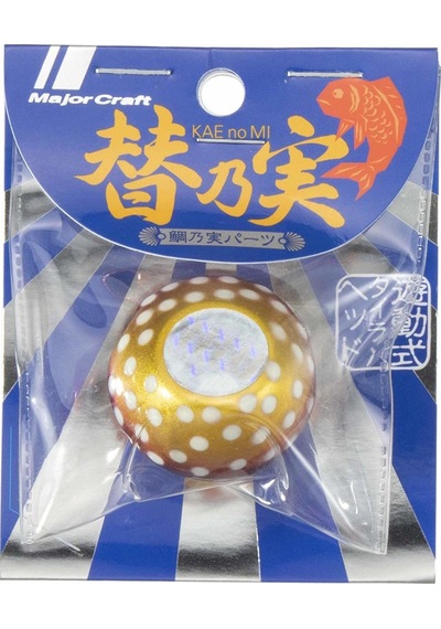 Major Craft Tm-head Slider Tai Rubber Jig 200gr 51 Gold Red Dot Glow