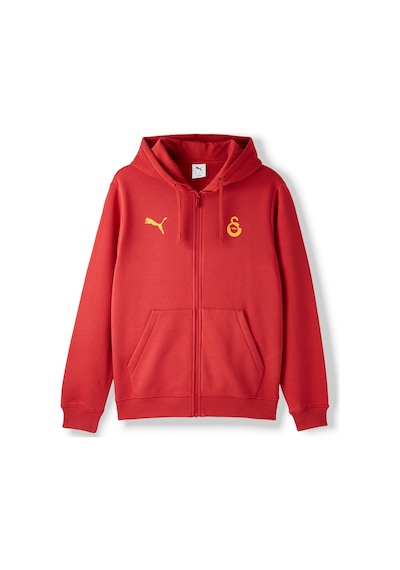 Gsstore Galatasaray Puma Fermuarlı Kapüşonlu Sweatshirt 78291001 Kırmızı