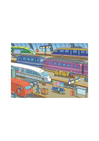 Ks Games The Railway Station Pre School Puzzle 35 Parça