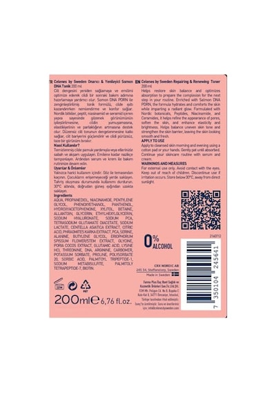 Somon Dna Pdrn Gözenek Sıkılaştırıcı & Cilt Tonu Eşitleyici Tonik, 200 Ml