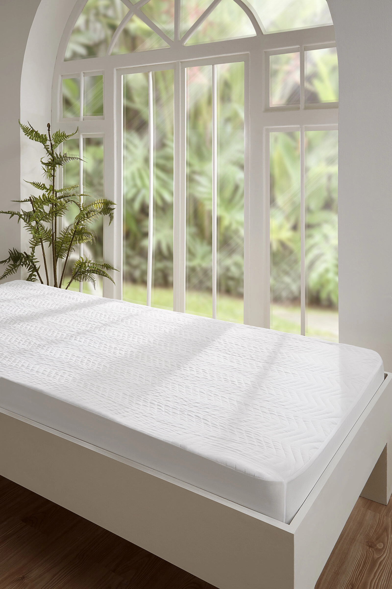 Özdilek Fitted Alez Kapıtone Sıvı Gecırmez 160x200 Cm Beyaz