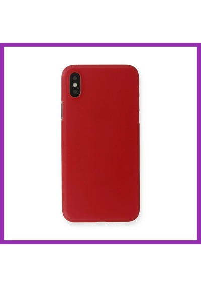 Bezos İphone Xs Max Kılıf Pp Ultra İnce Kapak - Kırmızı Bty