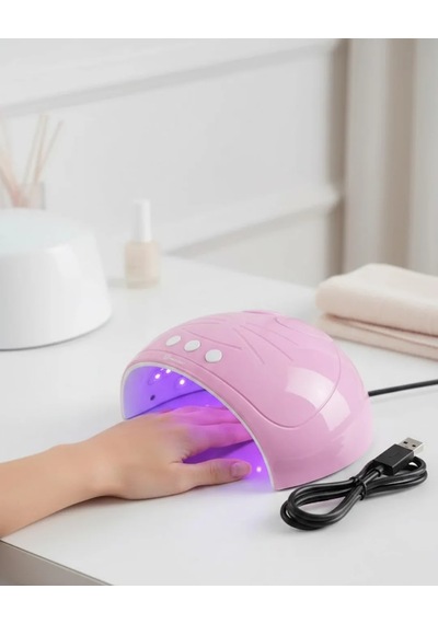 Ultraviyole Işıklı 15 Ledli 45w Oje Kurutucu Makine Pembe 39907942