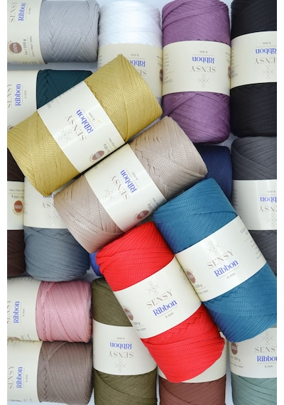 Premium Ribbon Polyester İp 200 Gr Polyester Ribbon Makrome İpi Bakır