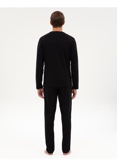 Pierre Cardin Erkek Siyah Pijama Takım 50322654-001 Siyah