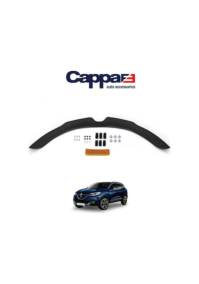 Cappafe Renault Kadjar Ön Kaput Koruma Rüzgarlık 4Mm Abs 12-20