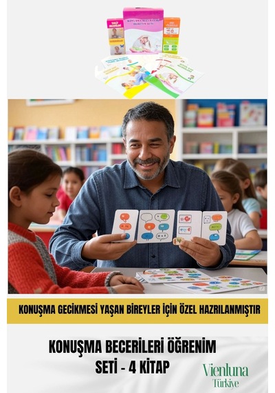 Özel Çocuk Rehabilitasyon Kişisel Tepki Verdirici Konuşma Becerisi Geliştirici Eğitim Öğretim Seti