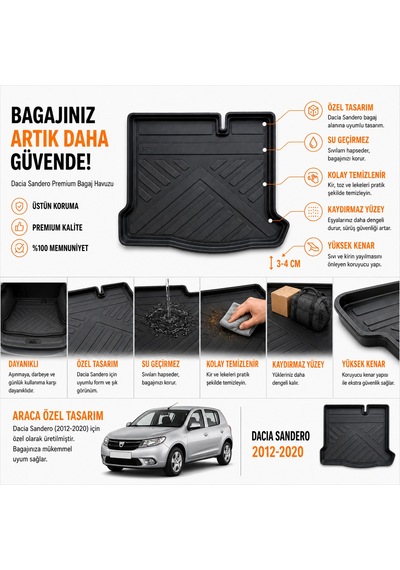 Dacia Sandero 2008-2020 Arası Bagaj Havuzu