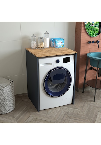 Roomart Çamaşır-Kurutma Makinesi Dolabı Mat Antrasit-Atlantik Çam Antrasit - Atlantik Çam Roomart Çamaşır-Kurutma Makinesi Dolabı Mat Antrasit-Atlantik Çam Antrasit - Atlantik Çam