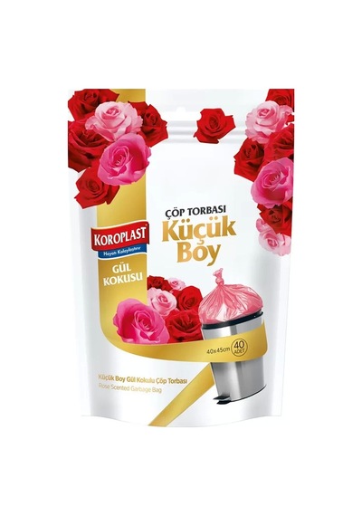 Koroplast Premium Gül Kokulu Mini Boy Çöp Torbası 40 x 50 CM