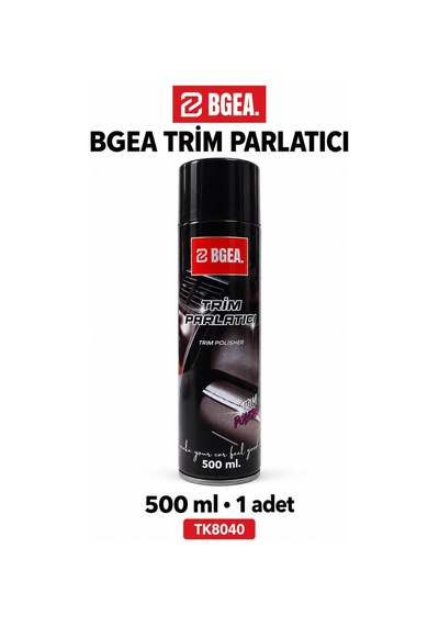 Bgea Trim Parlatıcı Sprey 500 Ml Plastik Ve Vinil Yüzey Bakımı Trim Polisher