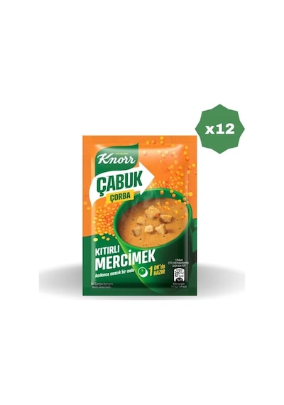 Knorr Çabuk Çorba Mercimek - 12 Adet