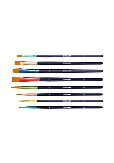 Lot De 8 Pinceaux Synthétiques De Qualité Supérieure