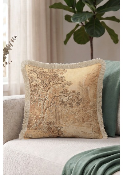 Vintage Manzara Orman Tasarım Saçaklı Yastık Kılıfı - Toile Doğa Vizon Püsküllü Kırlent Kılıfı Kadim Atlas Lime Vintage Manzara Orman Tasarım Saçaklı Yastık Kılıfı - Toile Doğa Vizon Püsküllü Kırlent Kılıfı Kadim Atlas Lime