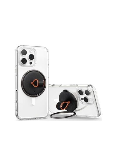 Magfit O-mag Apple Uyumlu iPhone İçin Manyetik Telefon Tutucu Magsafe Özellikli Ring Siyah Om104 - Amp08552