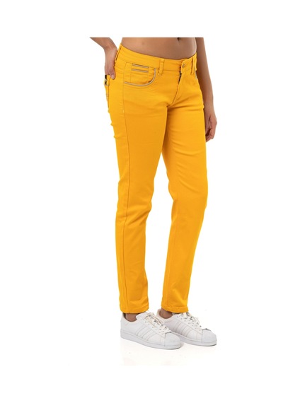 Cipo & Baxx Wd256b Slim Fit Normal Bel Bilek Boy Kadın Pantolon 001