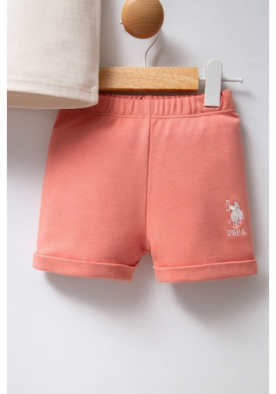 U.S. Polo Assn. U.s.polo Assn. Kız Bebek 2li Takım - Ekru Ekru