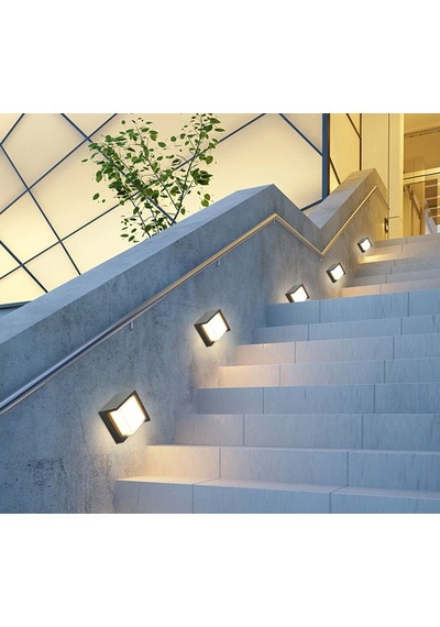 Cata Dominik 7w Günışığı 3200 Kelvin Led Aplik Dış Mekan Ip44 Ct-7078 Siyah