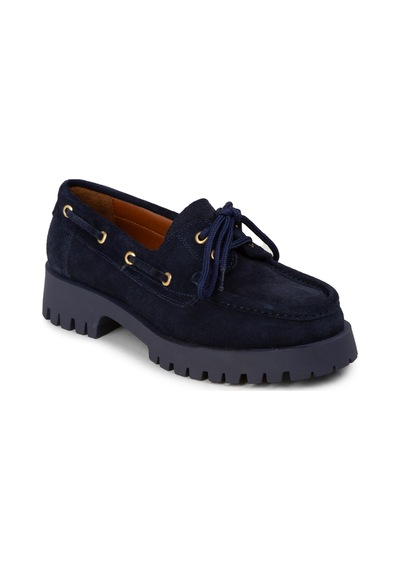 Deery Kadın Hakiki Süet Lacivert Marin Loafer - 02036zlcvc01