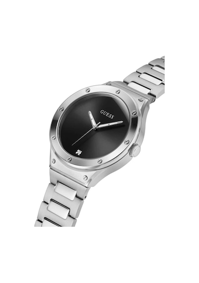 Guess Gugw0427g1m Pırlantalı Erkek Kol Saati Metalik Gri