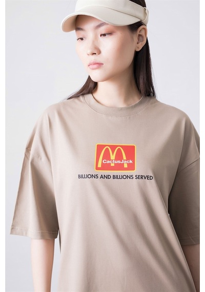 Flood Of Style Unisex I'm Loving It Mc Taş Tshirt Gri