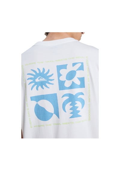 Evo Blossom Of Beyaz Bisiklet Yaka Normal Baskılı Erkek T-shirt White
