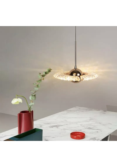 Luxury Modern Crystal Sarkıt Led Avize Gold Sarı Gold