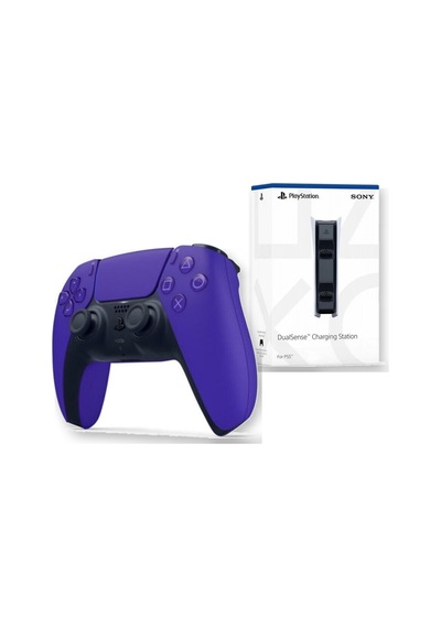 Ps5 Dualsense Mor + Dualsense Şarj İstasyonu Seti