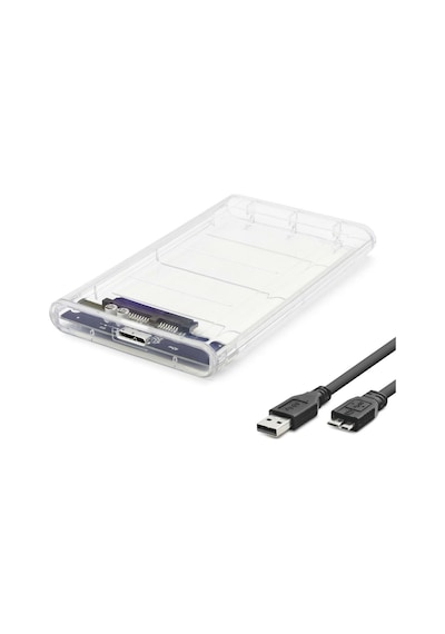 Hdd Kutu Usb3.0 Plastik Sata 2.5" Transparent Hdx1760